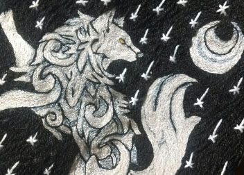 Heraldic Wolf Bag