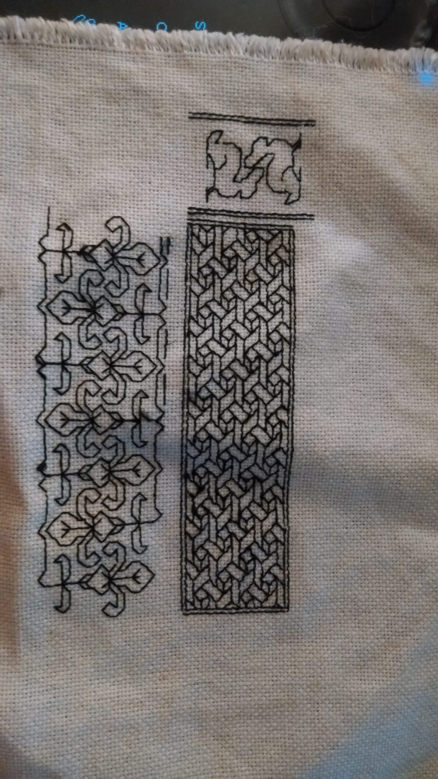 Small Blackwork Sampler